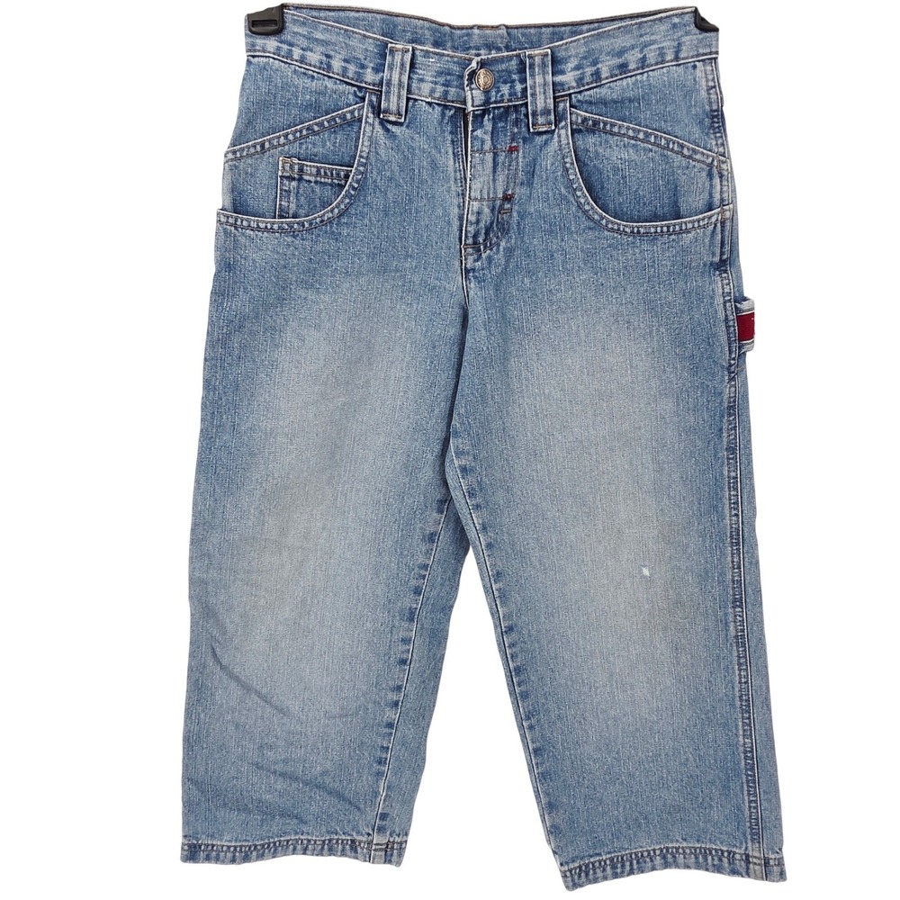 Lee Boys 8H Carpenter Jeans Blue Denim Adjustable Waist Light Wash Utility Pants